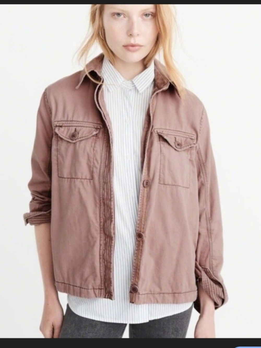 Abercrombie Women's Jacket in Taupe